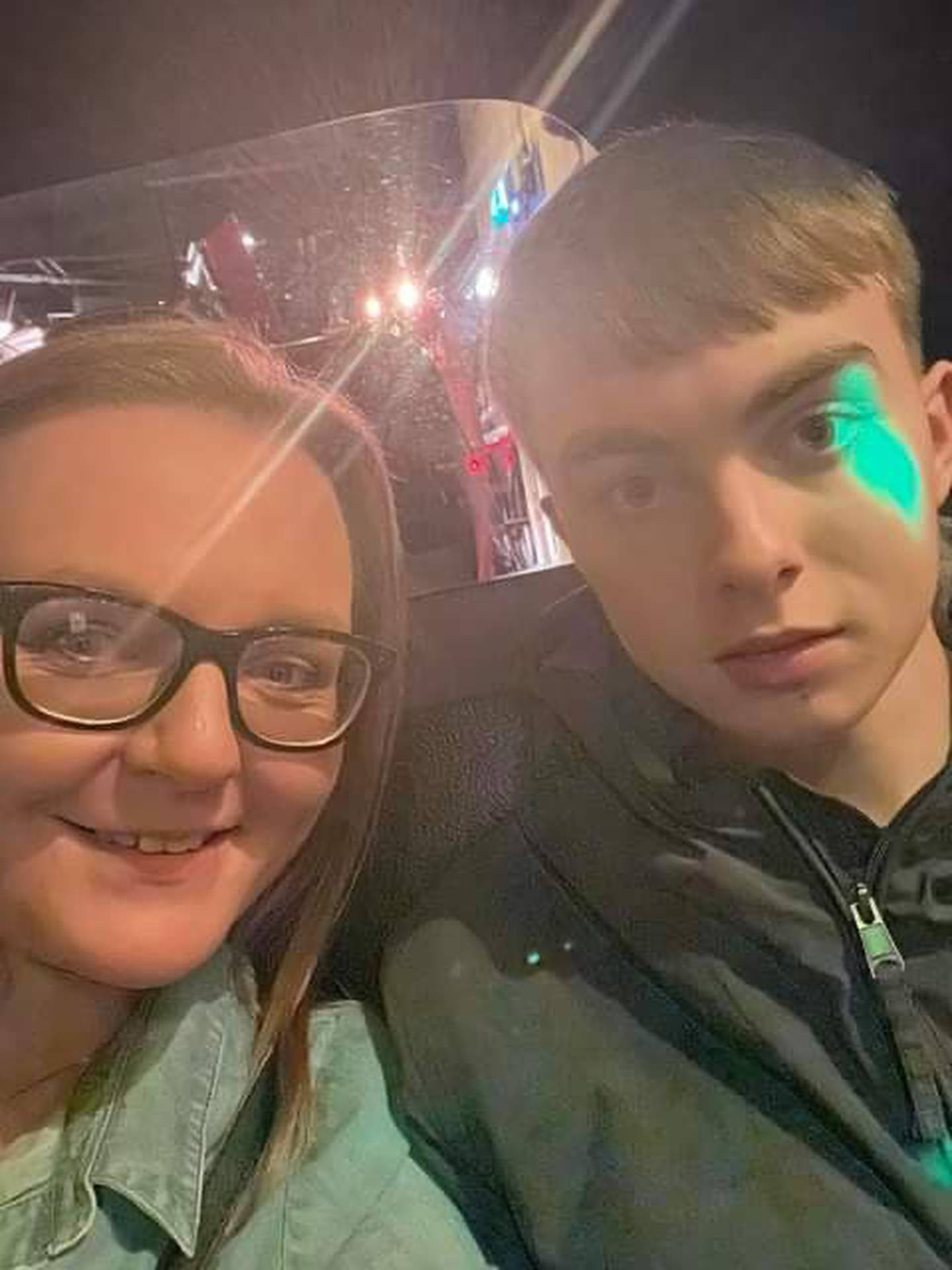 Becky Denton and her son Billy, 16, suffered severe delays and costs due to proposed industrial rail action in the UK. Photo: Becky Denton
