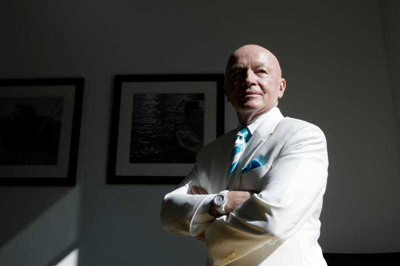 Dubai, 17th December 2009.  Dr Mark Mobius, at Franklin Templeton Investment Management Office, DIFC.  (Jeffrey E Biteng / The National)  Editor's Note; Asa F reports. *** Local Caption ***  JB03-Mobius.jpg