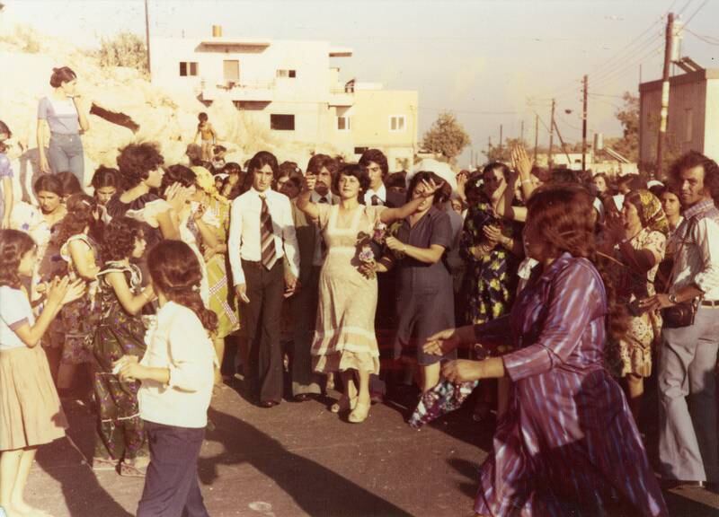 During the documentary, Lina takes her mother on a trip back to her roots. This photo depicts a 1980s wedding in Deir Hanna. Photo: Lina Soualem