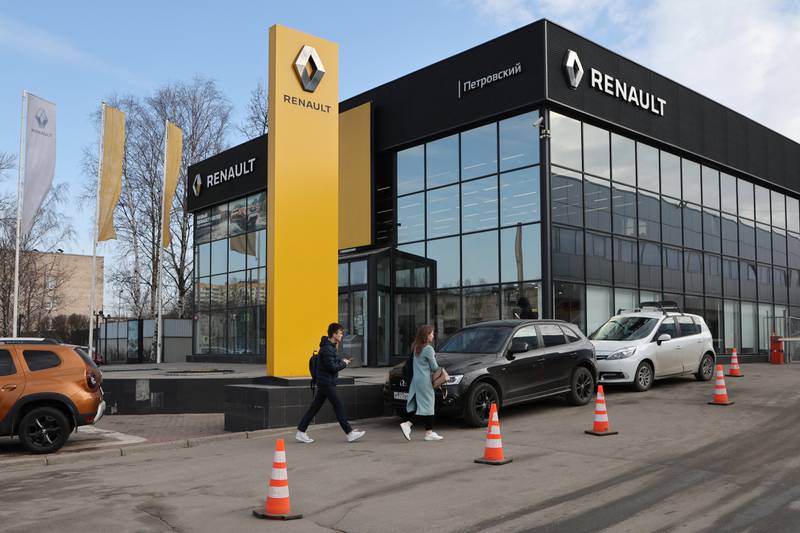 A Renault car showroom in St Petersburg. Reuters