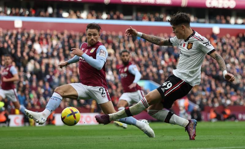 Alejandro Garnacho - 6 Preferred to Elanga who had done so well at Villa last season and skilfully had a shot on target on 33. Tried to beat Cash on several occasions but showed him too much of the ball. Getty

