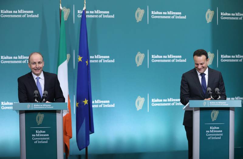 'Today is a good day,' said Irish Prime Minister Micheal Martin,
left. PA