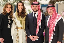 From right, King Abdullah, Crown Prince Hussein bin Abdullah, Queen Rania and Princess Rajwa. Photo: Royal Hashemite Court