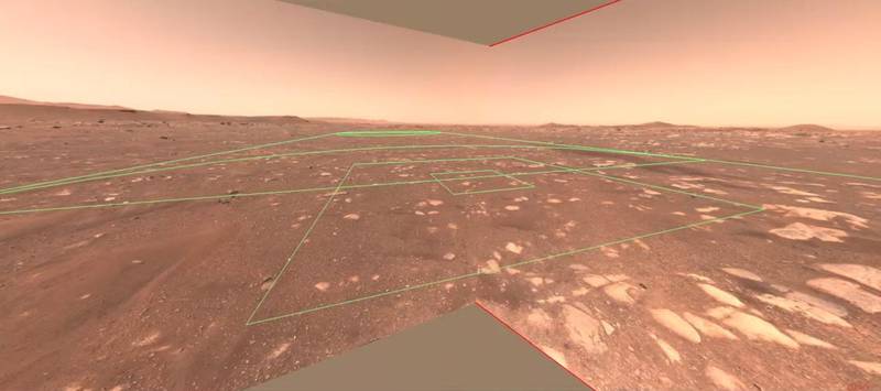 Nasa used an image taken by the Perseverance rover to map out an 'airfield' on Mars, where Ingenuity will take flight. Nasa