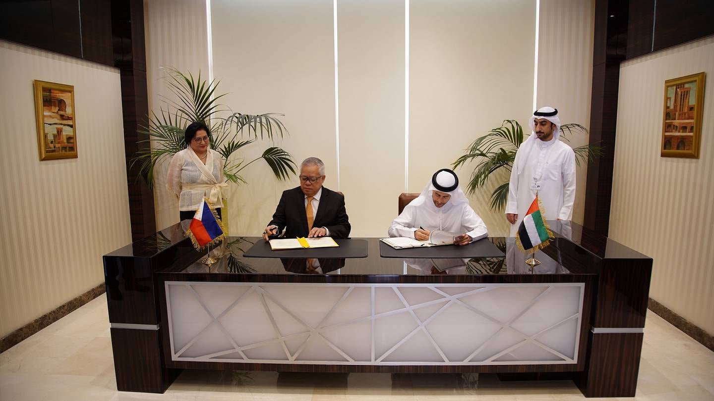 الإمارات العربية المتحدة لديها اتفاقية مع الفلبين لزيادة وحماية الاستثمار المتبادل