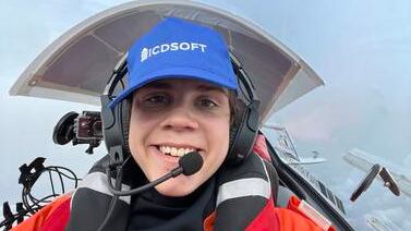 An image that illustrates this article Teen pilot to land in Dubai during round-world flight record attempt