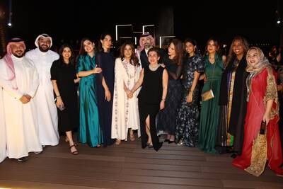 Mohammed Al Turki, centre, at the Women in Cinema dinner during last year's Red Sea International Film Festival. Photo: The Red Sea International Film Festival