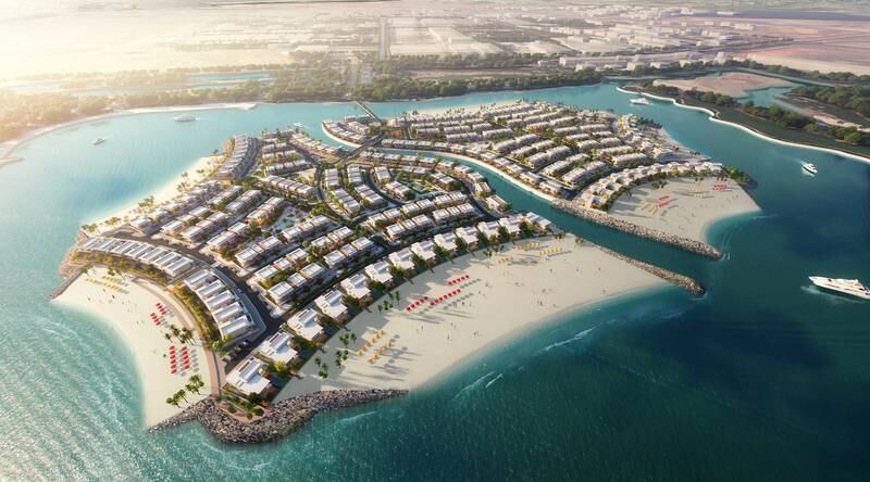 Each home at Al Hamra's development on Falcon Island will have a dedicated charging station for electric cars and buggies. Photo: Al Hamra