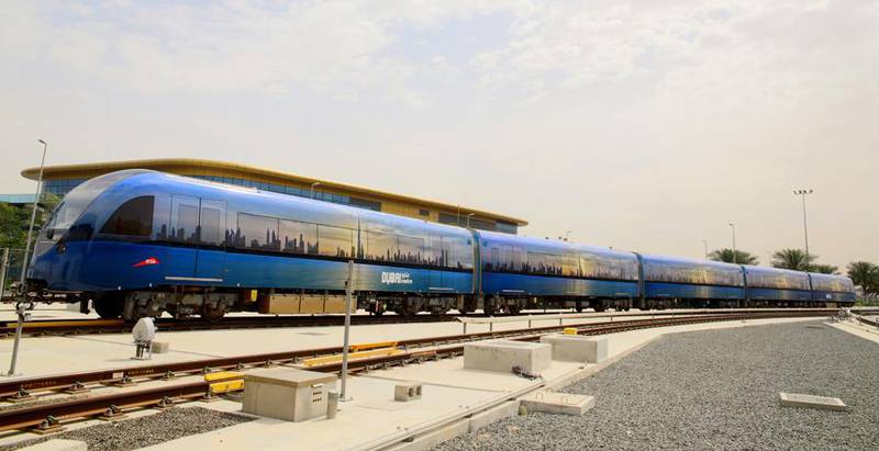 Sheikh Hamdan bin Mohammed, Crown Prince of Dubai, is passionate about photography. His image of the Dubai skyline is the first in a series of art works to be adorned on Dubai Metro trains. Courtesy RTA and Dubai Culture