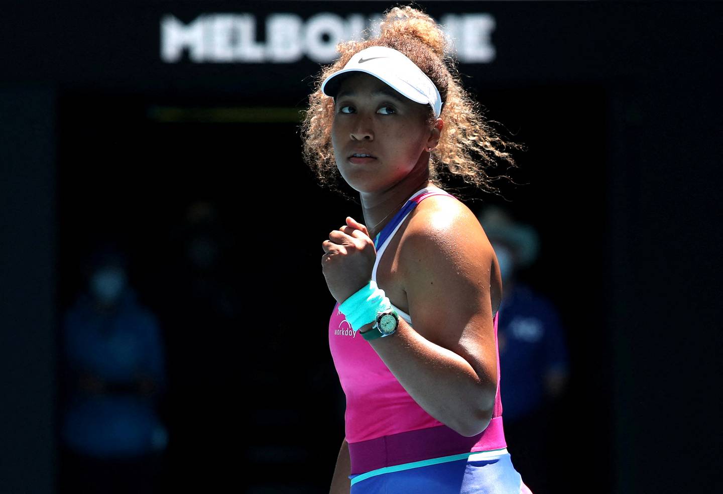Naomi Osaka started her Australian Open title defence with a straight sets win over Camila Osorio. Reuters