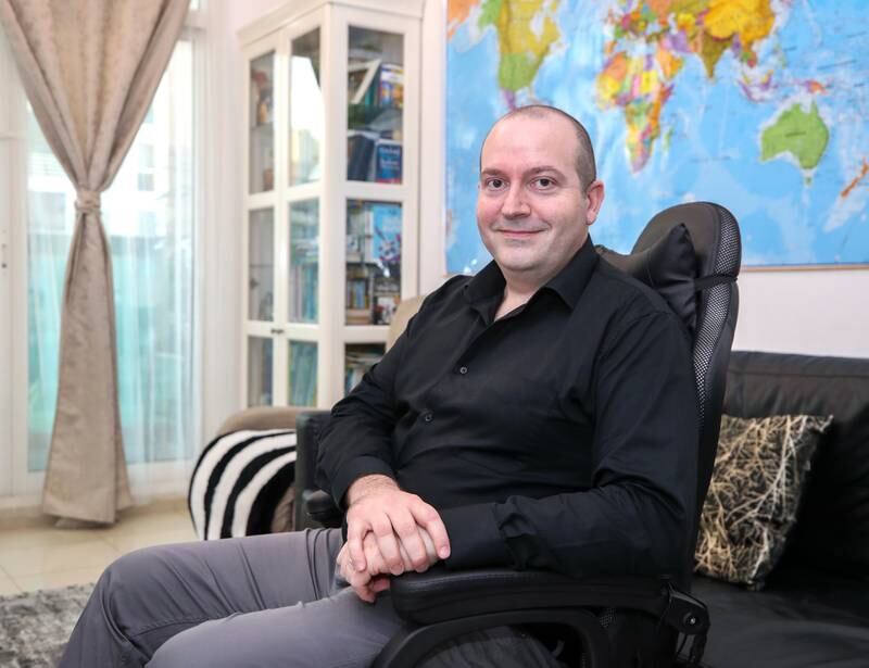 Alessio Faccia purchased a two-bedroom apartment in Dubai Silicon Oasis for Dh550,000 in January last year after renting the same unit for six months. Victor Besa / The National