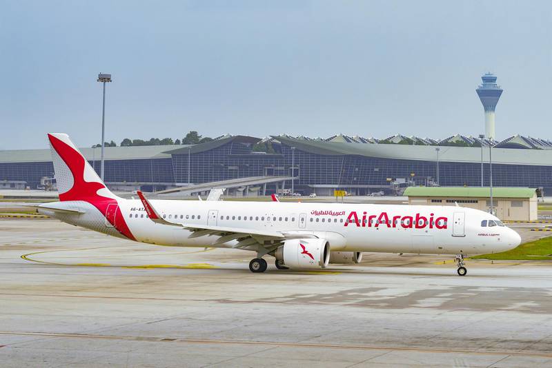 Air Arabia was ranked 28th with an on-time arrival rate of 81.2 per cent. Courtesy Air Arabia
