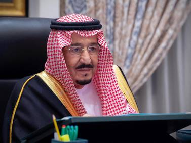 Saudi Arabia’s King Salman bin Abdulaziz has ordered 1.9 billion riyals be given to social security beneficiaries. SPA / AFP