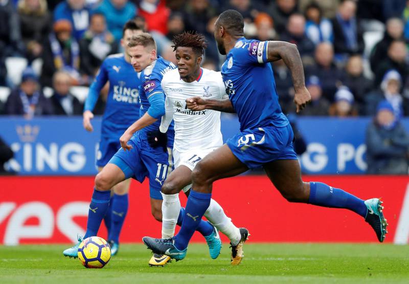 Striker: Wilfried Zaha (Crystal Palace) – Ran Leicester ragged and took his goal well as Palace, who had not scored on the road all season, emerged 3-0 winners in a shock. Carl Recine / Reuters