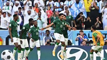 An image that illustrates this article Al Dawsari scores stunner as Saudi Arabia shock Argentina at World Cup