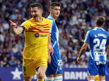 Barcelona player ratings v Espanyol: Lewandowski 9, Busquets 8, Pedri 7