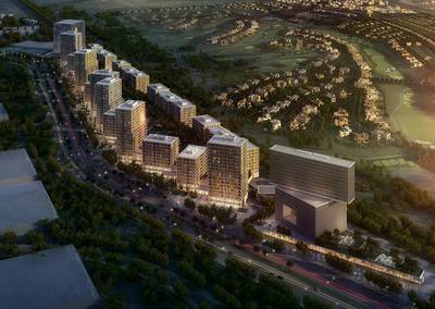 Deyaar is showcasing the Midtown project, a community development within Dubai Production City. Above, an illustration of Midtown. Courtesy Deyaar