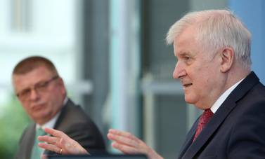 Horst Seehofer said more than 90 per cent of anti-Semitic incidents could be traced back to right-wing extremism. EPA