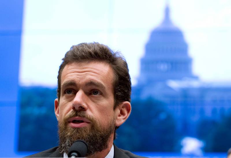 FILE - In this Sept. 5, 2018, file photo Twitter CEO Jack Dorsey testifies before the House Energy and Commerce Committee in Washington. "While internet advertising is incredibly powerful and very effective for commercial advertisers, that power brings significant risks to politics, where it can be used to influence votes to affect the lives of millions," Dorsey said Wednesday, Oct. 30, 2019, in a series of tweets announcing Twitters new policy of banning all political advertising from its service. (AP Photo/Jose Luis Magana, File)