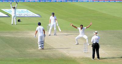 Pakistan’s Wahab Riaz successfully appeals for the wicket of Jonny Bairstow. Gareth Copley / Getty Images