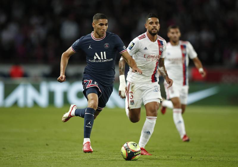 SUB: Achraf Hakimi (For Messi 76’): 6 - Hakimi came on to change the final moments for PSG in a slight shape tweak by Pochettino, but he was unable to get on the ball too often in the closing minutes. Reuters