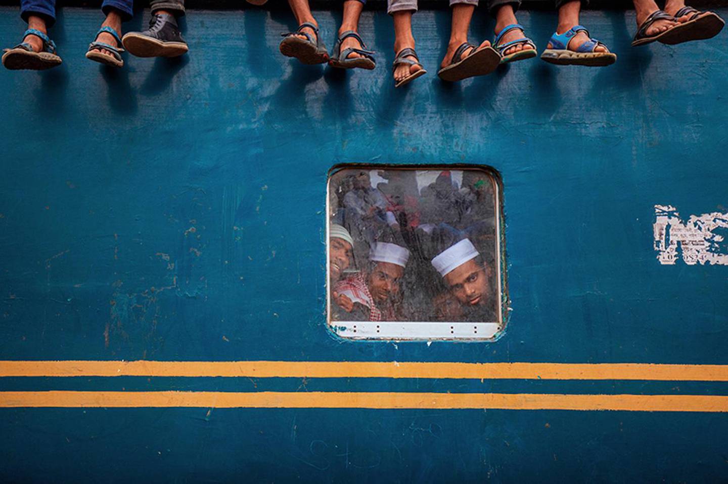 Wei Fu's 'People on a Train' won the prize for best travel photograph. Courtesy Wei Fu