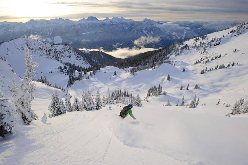 15. A skier at the Revelstoke Mountain Resort in Canada, the 15th most recovered destination. Photo: Garrett Grove