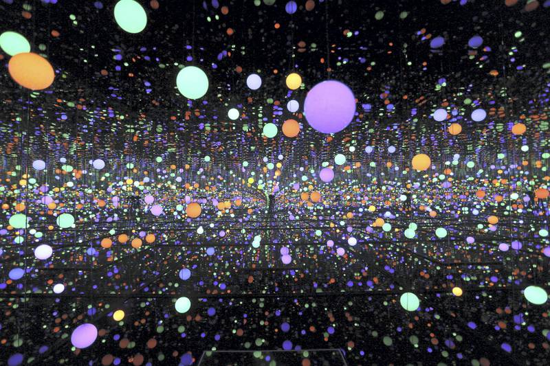 The Broad is currently streaming Japanese artist Yayoi Kusama’s 'Infinity Mirrored Room'. Courtesy Museum Macan
