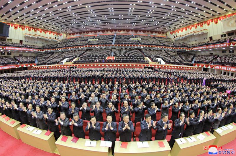 North Korea's second Conference of Secretaries of Primary Committees of the Workers' Party of Korea, in March. Reuters
