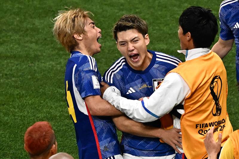 Ritsu Doan (Ao Tanaka, 71) – 7. An inspired introduction. Looked lively from the moment of his introduction and capped that display with a famous equaliser, powering in from close range. AFP