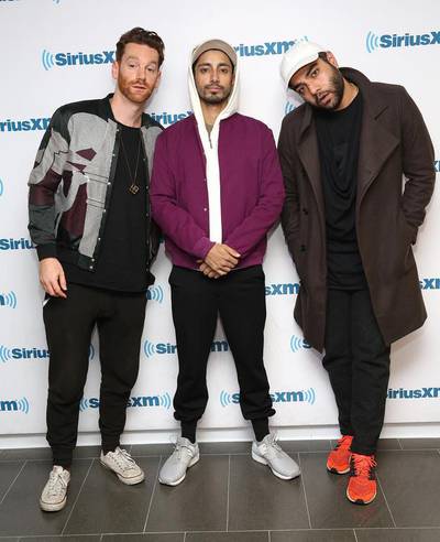 From left, Redinho, Riz Ahmed and Heems of Swet Shop Boys. Getty Images