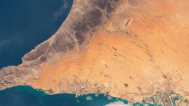 Dubai seen from the International Space Station. Nasa