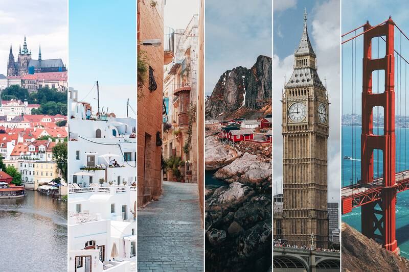7. Seventh place is shared by the Czech Republic, Greece, Malta, Norway, the UK and the US with access to 185 countries visa-free. Photo: Dimitry Anikin, Andre Benz, Cosmin Serban, John O'Nolan, Marcin Nowak and Maarten van den Heuvel/Unsplash
