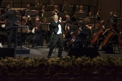 Placido Domingo performed on the opening night of Dubai Opera in 2016. Photo: Dubai Opera
