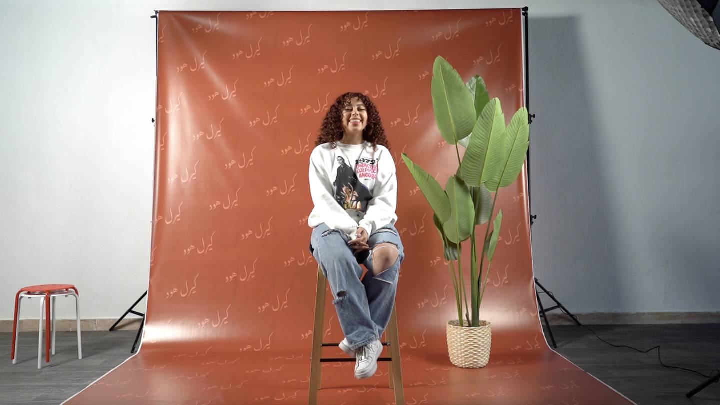 Reema Bakri, founder of Curlhood, the Jordan-based movement defying beauty standards and encouraging women to embrace their curly hair. Amy McCoanghy / The National