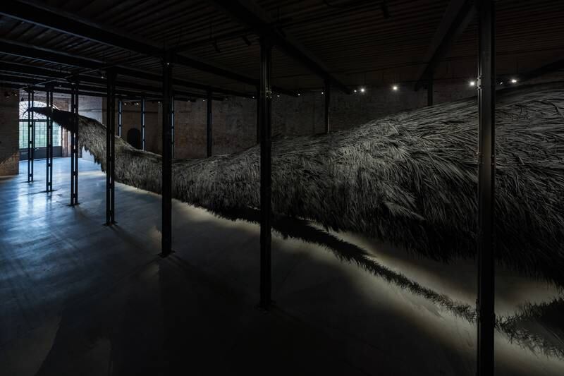 Muhannad Shono represented his country at the 2022 Venice Biennale with his work The Teaching Tree. Photo Samuele Cherubini