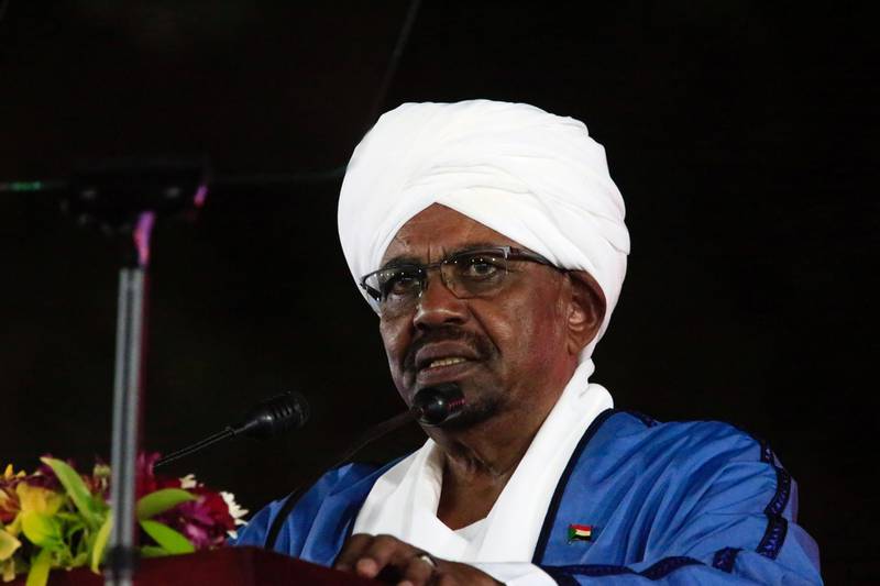 Sudan’s President Omar Al Bashir addresses the nation during the 62nd Anniversary Independence Day at the Palace in Khartoum, Sudan December 31, 2017. REUTERS/Mohamed Nureldin Abdallah