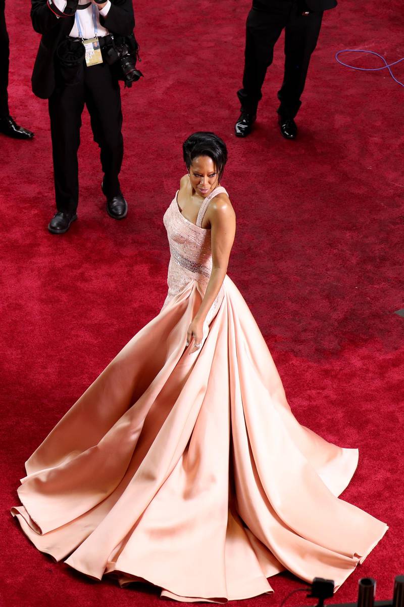 Regina King in Atelier Versace at the 92nd annual Academy Awards ceremony at the Dolby Theatre in Hollywood, California, USA, 09 February 2020. EPA