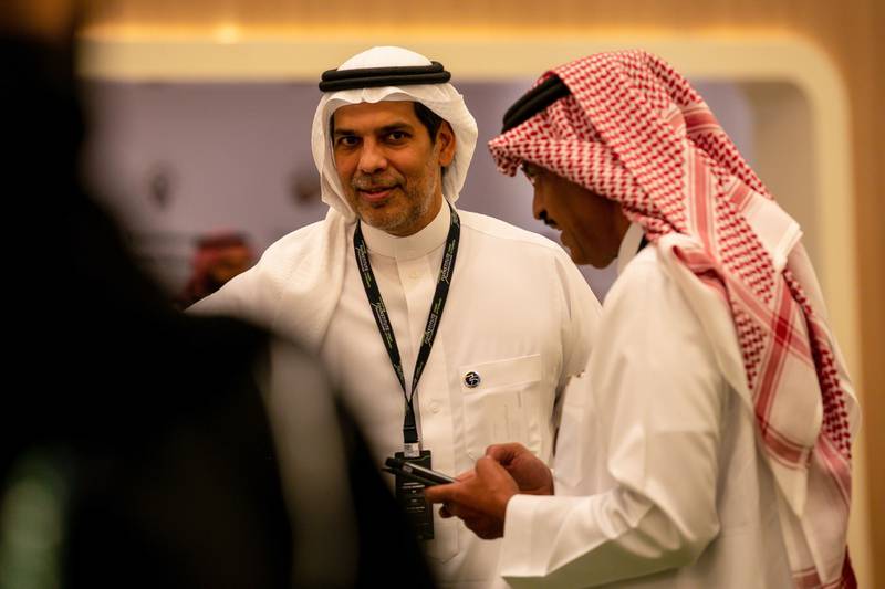 Nabeel Alamudi, president of Olayan Financing Co, on day two of the conference in Riyadh. Bloomberg