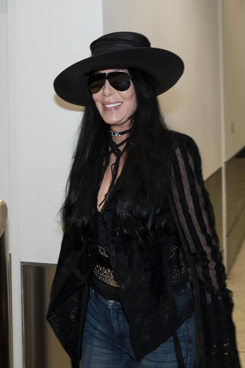 SYDNEY, AUSTRALIA - FEBRUARY 28:  American singer and actress Cher arrives at the Sydney International Airport on February 28, 2018 in Sydney, Australia. Cher is in Australia to headline the 40th anniversary of the Sydney Gay and Lesbian Mardi Gras party.  (Photo by Brook Mitchell/Getty Images)
