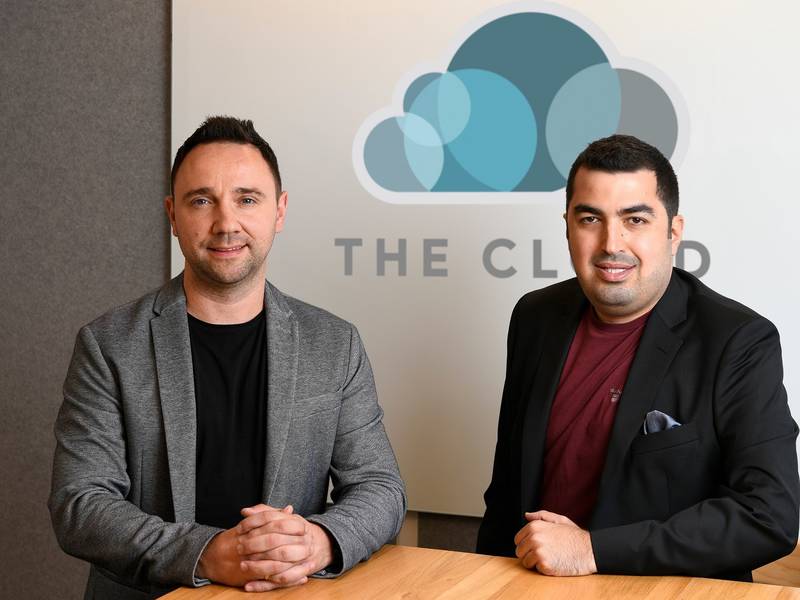 The Cloud's co-founders Kamil Rogalinski, left, and George Karam, who is also the Abu Dhabi-based start-up's chief executive. Photo: The Cloud