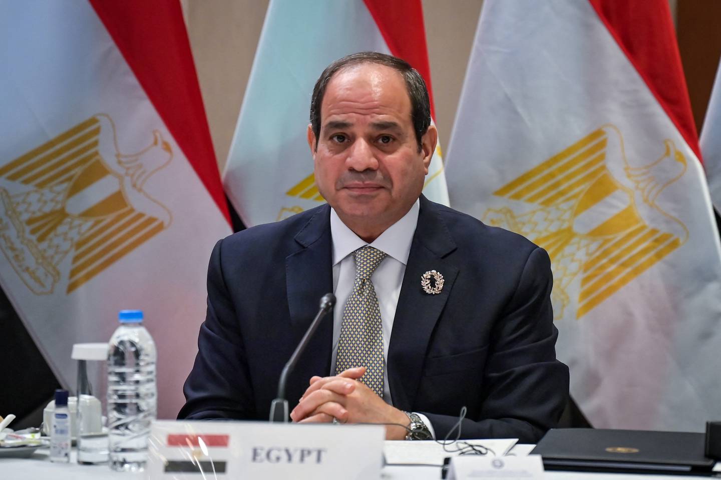 Le président égyptien Abdel Fattah El Sisi.  AFP