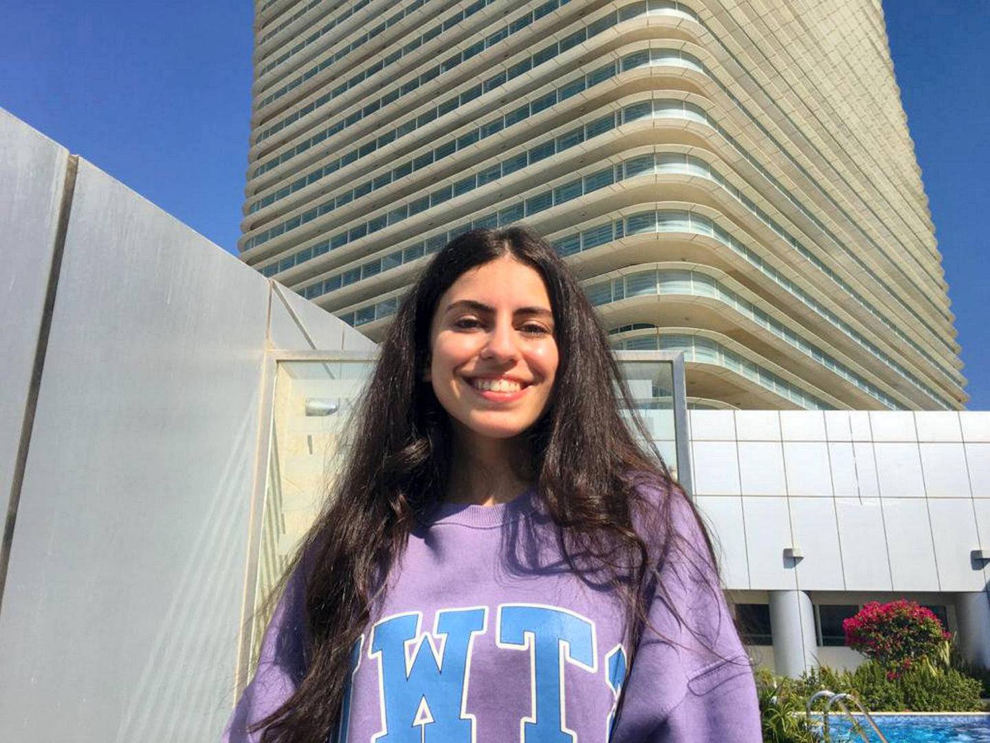 Lara Jarrar, a 17-year-old pupil at Raha International School Abu Dhabi, hopes to study Biology at NYU Abu Dhabi. Courtesy: Lara Jarrar