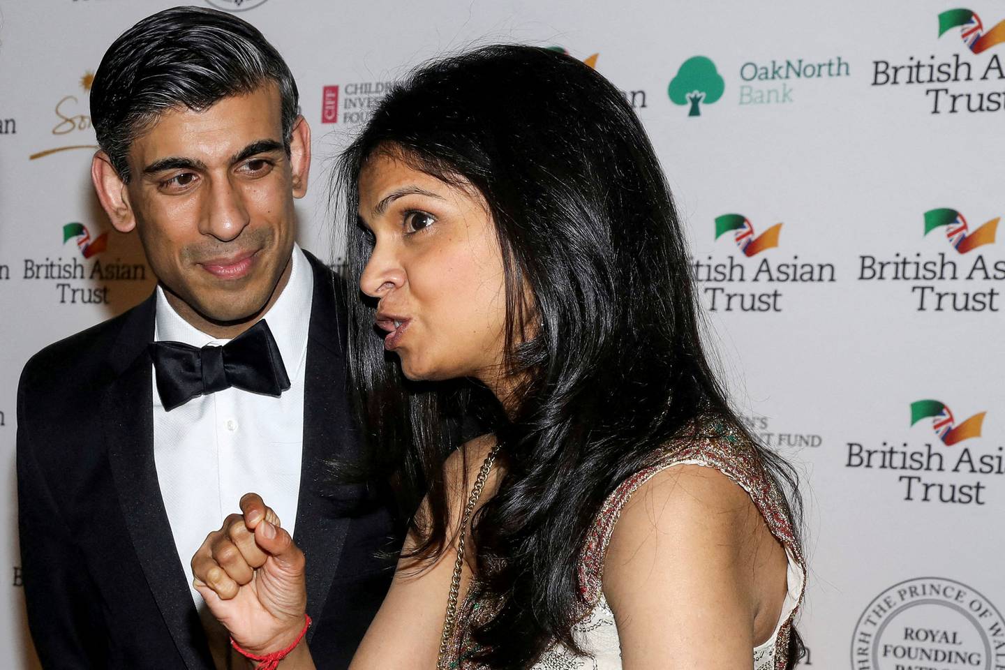 Rishi Sunak and his wife Akshata Murty initially refused to change her tax residency status. Reuters