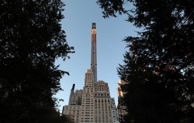 111 West 57th Street also known as the Steinway Tower in New York City stands at 435 meters high. Photo: Getty