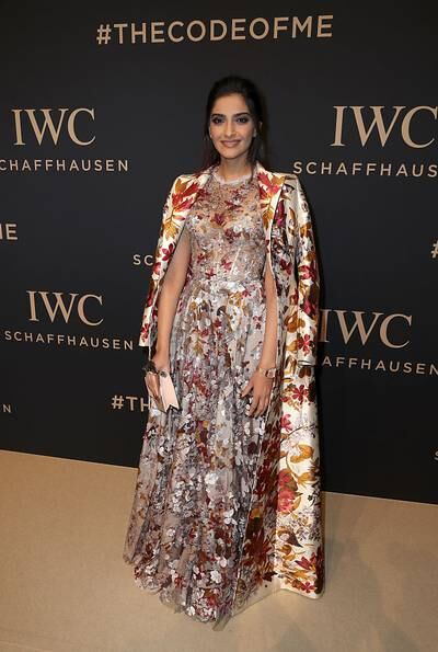 GENEVA, SWITZERLAND - JANUARY 17:  Sonam Kapoor attends the IWC Schaffhausen "Decoding the Beauty of Time" Gala Dinner during the launch of the Da Vinci Novelties from the Swiss luxury watch manufacturer IWC Schaffhausen at the Salon International de la Haute Horlogerie (SIHH) on January 17, 2017 in Geneva, .  (Photo by Chris Jackson/Getty Images for IWC)