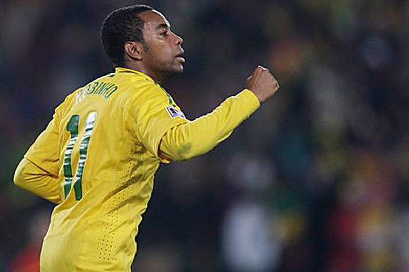 Robinho, the former Manchester City forward, could be one of Brazil's stars playing in Abu Dhabi next week.