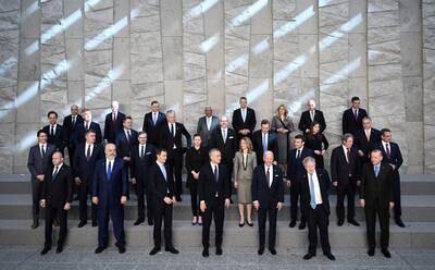 World and US-led military alliance leaders gather at Nato headquarters in Brussels to discuss the war in Ukraine. Reuters
