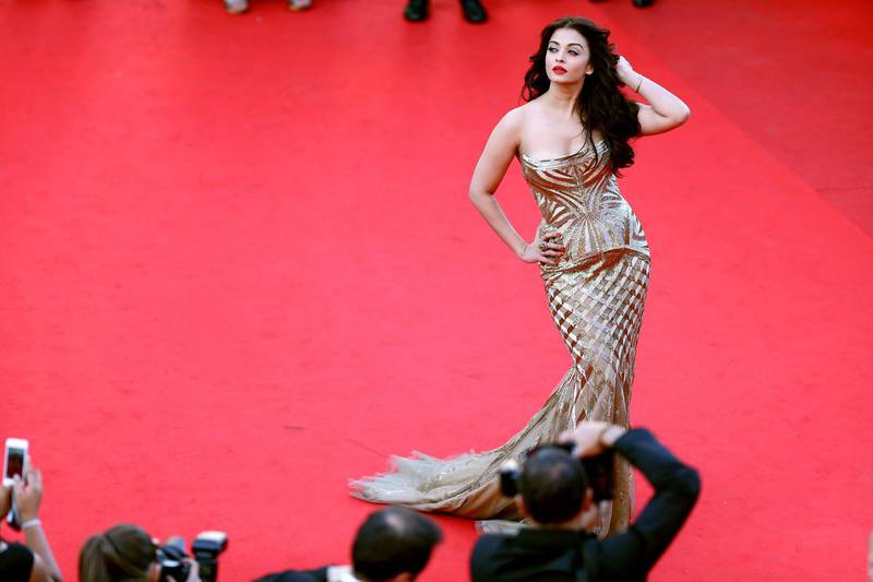 CANNES, FRANCE - MAY 20:  Aishwarya Rai attends the "Two Days, One Night" (Deux Jours, Une Nuit) premiere during the 67th Annual Cannes Film Festival on May 20, 2014 in Cannes, France.  (Photo by Vittorio Zunino Celotto/Getty Images)