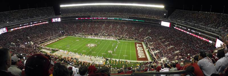The Bryant-Denny Stadium during an Alabama football game against the Tennessee Volunteers. Wikimediacommons